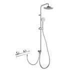 colonne de douche soft sans robinetterie douchette 3 jets ronde
