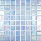 Mosaïque en verre recyclé - 552 SHELL AZURE 38X38MM