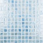 Mosaïque en verre recyclé - 750 BLUE SKY BRUSH 25X25MM