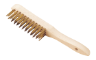 Brosse à manche Laitonné long Nb rangs 4 Rangs