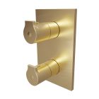 FACADE DOUCHE OMEGA 2 SORTIES OR BROSSE