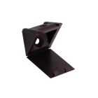 Taquet équerre plastique brun 24x23x23mm-blister x12