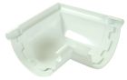 ANGLE DE GOUTTIERE A COLLER A 90° POUR PROFILE LG25 BLANC - UANC25B