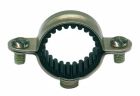 Collier de fixation simple isophonique - Acier nickelé - Pour tube Ø12 mm - Sachet de 5 pièces