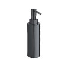 DISTIBUTEUR DE SAVON LIQUIDE A POSER AMBIENTE CHROME NOIR BROSSE