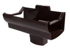 NAISSANCE CENTRALE POUR TUBE DE DESCENTE TYPE PROFILE LG38 MARRON - NAD381M