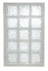 Panneau en brique de verre standard 198 n°35 - long. 107cm x haut. 67cm x ep. 8cm