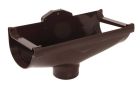 NAISSANCE CENTRALE DIAMETRE 80 POUR PROFILE GOUTTIERE TYPE 29 MARRON - NAD29M
