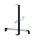 Angle INT 90° Double haut 50 cm - Angle INT 90° Double haut 50 cm pour Planche Rivecel et Jumbo couleur NOIR
