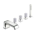 melangeur bain douche sur gorge 5 trous italy poignee calacatta