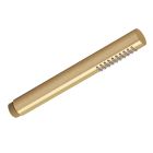 DOUCHETTE MONOJET RONDE ANTICALCAIRE METAL OR BROSSE