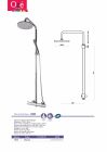 COL. DE DOUCHE THERMOSTATIQUE NF CHROMEE TOUT LAITON POMMEAU ROND 200