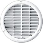 GRILLE RONDE DE MENUISERIE A ENCASTRER DIA 184 S/M BLANCHE