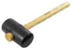 MAILLET CAOUTCHOUC NOIR TENDRE D65 MANCHE FRENE PEFC