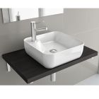 Vasque à poser ELLEN sans siphon ni bonde de vidage PORCELAINE BLANCHE