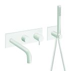 facade externe triverde bain douche mural 2 sorties white ex tv108