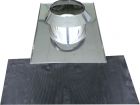 SOLIN INOX BAVETTE PLOMB + LARMIER 25 A 45° DOUBLE PAROI APOLLO PELLETS Ø80
