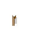 Cornière d'angle sortant PVC rouge sans recouvrement pour plaque - long. 3,00m x ep. 6,5mm