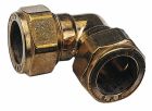 Coude laiton égal bague laiton à compression - Tube cuivre Ø14