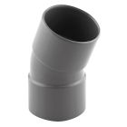 Coude PVC évacuation 20° femelle/femelle Ø40 - COUDE FEMELLE 20° D 40 80p