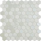 Mosaïque en verre recyclé - ANTARCTICA SNOW HEX 35X35MM