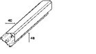 MOULURE BLANC CASSE Long 6 M, Larg  25 mm, Haut 25 mm
