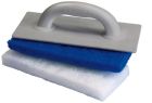 PLATOIR + 2 TAMPONS ABRASIFS L 28 l 14 h 2,5CM