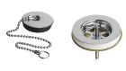 bonde de lavabo a chainette 1'1/4 laiton chrome