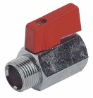 Mini vanne laiton chromé 1/4 de tour - passage intégral Ø40 - MF-12/17