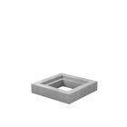Couronnement Conduite carré 60/Tampon fonte 50X50