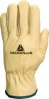 Gants tout fleur bovin hydrofuge paume fleur retournée - double tricot kevlar® Chamois T9