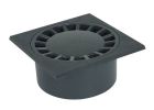 SIPHON COUR 20X20 SORTIES INCORP 80/90 GRIS FONCE  - SC089