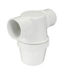 SIPHON LAVABO A COLLER HORIZONTALE DIAMETRE 40 PVC-C BLANC - 1YH1CB