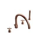 BAIN/DOUCHE CROSS ROAD 4 TROUS SUR GORGE OR ROSE BROSSE