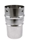 RACCORD FLEXIBLE Ø100 SUR RIGIDE Ø80 INOX APOLLO PELLETS