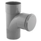 Té de visite PVC évacuation 87° mâle/femelle Ø100 - TE DE VISITE MF D 100