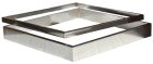 Kit 2 Inserts Platinum/Steel Damier 1 En 5Cm + 1 En 2Cm - - Pilier De Clôture Platinum