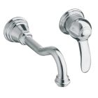 lavabo museo mural 2 trous encastre chrome + vidage up&down