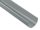 Gouttière PVC-U gris clair demi ronde développé T25 - long. 2m