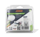 AGRAFE OMEGA 20 - Galva plastifié blanc - x 200 pcs  