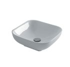 LAVABO A POSER CIOTOLA 40X40 WHITE MAT