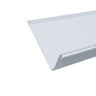 Gouttière nantaise B14 relevé de 8 cm avec pince 4000 x 333 x 0.65 mm - zinc - CLASSIC naturel