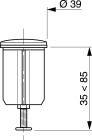 CLAPET RENTRANT D39 POUR BONDE AUTOMATIQUE
