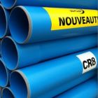 Tube en PVC bleu - ODTUBE CR8 - long. 3m x diam. 100mm