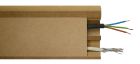 Plinthe bord arrondi MDF brut passe câble - Long. 2440 mm x larg. 110 mm x ep. 18 mm