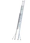 Échelle aluminium coulissante 3 plans 3x16 échelons - haut. 12,29m - Platinium 300 coulisse à corde 3 plans