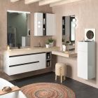 Plan de toilette COMPAKT 46 de 1201 jusqu´à 1400 mm. avec vasque intégrée BALI