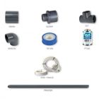 Kit plomberie pour hydraulique enterrée du bassin 8 X 4