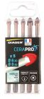 Coffret 5 forets Cerapro attachement 6 pans Ø6(x3)-8(x2) mm