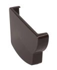 FOND GOUTTIERE GAUCHE POUR PROFILE GOUTTIERE OVATION  28 MARRON     - FG28M